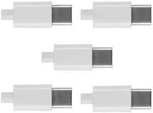 BUCIER 5set DIY 24pin USB 3.1 Type C USB-C Male Plug Connector SMT Type with 3.5mm SR and Housing Cover