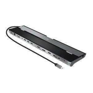 USB C Docking Station- Supports up to 3 Display Simultaneously | HDMI, DisplayPort, VGA, 100W PD Fast Charging, Gigabit Ethernet | Comes with Type C Cable Compartment (JCD543) USB C Docking Station- Supports up to 3 Display Simultaneously | HDMI, DisplayPort, VGA, 100W PD Fast Charging, Gigabit Ethernet | Comes with Type C Cable Compartment (JCD543)