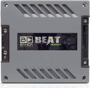 High Power Vehicle Audio Mono Bass Amplifier w/Subsonic Filter and Low Pass Filter Stable at 1 ohm