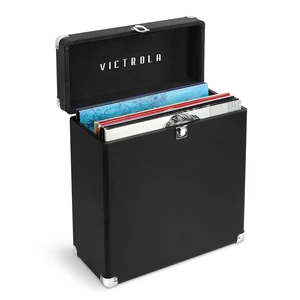 Collector - Vinyl Record Storage Case, Holds 30+ LPs - Black Vinyl record storage case, holds 30+ LPs (33/45/78), corner guards, heavy-duty hinges, dust and scratch protection Collector - Vinyl Record Storage Case, Holds 30+ LPs - Black Vinyl record storage case, holds 30+ LPs (33/45/78), corner guards, heavy-duty hinges, dust and scratch protection