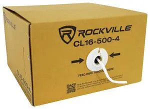 CL16-250-4 CL2 Rated 16 AWG 250' in-Wall/Ceiling Speaker Wire | 100% OFC Copper, 4 Conductor, Color-Coded PVC, Fire-Safety Rated, 8 Ohm/70V/100V Compatible, Stranded CL16-250-4 CL2 Rated 16 AWG 250' in-Wall/Ceiling Speaker Wire | 100% OFC Copper, 4 Conductor, Color-Coded PVC, Fire-Safety Rated, 8 Ohm/70V/100V Compatible, Stranded