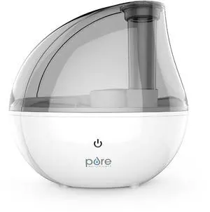 Silver Ultrasonic Cool Mist Humidifier for Bedroom, Office, Nursery & Indoor Plants - Lasts Up to 25 Hours, Whisper-Quiet Operation, Optional Night Light, & Auto Shut-Off Silver Ultrasonic Cool Mist Humidifier for Bedroom, Office, Nursery & Indoor Plants - Lasts Up to 25 Hours, Whisper-Quiet Operation, Optional Night Light, & Auto Shut-Off