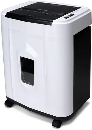 AU120MB 120-Sheet Auto Feed High Security Micro-Cut Paper Shredder / 30 Minutes (White/Black) AU120MB 120-Sheet Auto Feed High Security Micro-Cut Paper Shredder / 30 Minutes (White/Black)