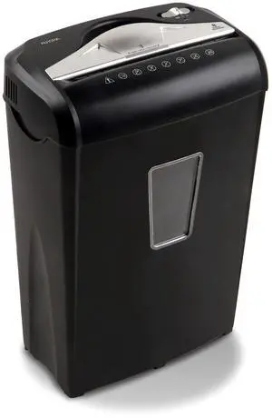 High-Security 8-Sheet Micro-Cut Paper Credit Card Shredder Black