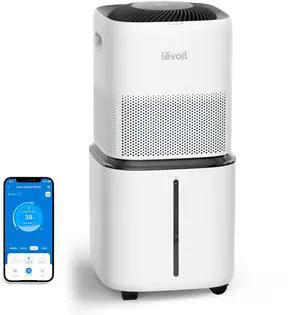 _Mega Brand Superior  Smart Evaporative Humidifiers for Home Whole House up to 3000ft², 6 Gal, Last 72-Hour, Premium Filter, Dry Mode, Wheels & Water Fill Hose & Foldable Storage - Quiet Sleep Mode