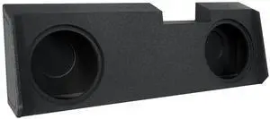 QPower Dual 12in Underseat Downfire Subwoofer Enclosure, QBomb Sub Box Compatible with Chevy Silverado Crew & Double Cab, GMC Sierra Crew & Double Cab 2019-2026 QPower Dual 12in Underseat Downfire Subwoofer Enclosure, QBomb Sub Box Compatible with Chevy Silverado Crew & Double Cab, GMC Sierra Crew & Double Cab 2019-2026