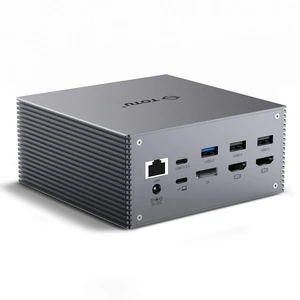 USB-C Triple Display Docking Station With Charging Support for MacBook Pro & Windows Type C Systems (2 HDMI, DP, 7 USB Ports, 60W PD), MacOS Mirror Mode Only, Space Grey USB-C Triple Display Docking Station With Charging Support for MacBook Pro & Windows Type C Systems (2 HDMI, DP, 7 USB Ports, 60W PD), MacOS Mirror Mode Only, Space Grey