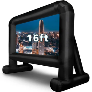 Inflatable Movie Screen Outdoor, Inflatable Projection Screen 16FT | Mega Blow Up Screen for Backyard Movie Night, Theme Parties, Celebrations,Quiet Fan,Storage Bag, Easy Set up Inflatable Movie Screen Outdoor, Inflatable Projection Screen 16FT | Mega Blow Up Screen for Backyard Movie Night, Theme Parties, Celebrations,Quiet Fan,Storage Bag, Easy Set up