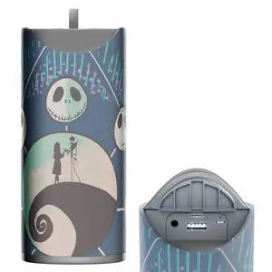 Disney Tim Burtons The Nightmare Before Christmas Bluetooth Speaker- Jack and Sally Splashproof Wireless Speaker W/ 3 Hrs Playtime/SD Slot/FM Radio- Jack Skellington Gifts for Women, Men and All Fans Disney Tim Burtons The Nightmare Before Christmas Bluetooth Speaker- Jack and Sally Splashproof Wireless Speaker W/ 3 Hrs Playtime/SD Slot/FM Radio- Jack Skellington Gifts for Women, Men and All Fans