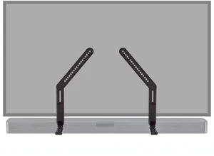 Universal TV Soundbar Mount w/ Adjustable Height & Depth | Easy to assemble sound bar mount attaches to TV, works w/ speakers up to 15 lbs, extends 3 for Dolby Atmos compatibility Universal TV Soundbar Mount w/ Adjustable Height & Depth | Easy to assemble sound bar mount attaches to TV, works w/ speakers up to 15 lbs, extends 3 for Dolby Atmos compatibility