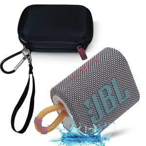 GO 3 Waterproof Ultra Portable Bluetooth Speaker Bundle with Megen Hardshell Case (Gray) GO 3 Waterproof Ultra Portable Bluetooth Speaker Bundle with Megen Hardshell Case (Gray)