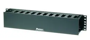 WMPF1E 2RU PatchLink Horizontal Single-Sided Cable Manager w/ Dual Hinged Front Cover, Black WMPF1E 2RU PatchLink Horizontal Single-Sided Cable Manager w/ Dual Hinged Front Cover, Black