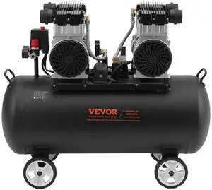 VEVOR Air Compressor Compact Portable Oil Free Compressor 20 Gallon 90 PSI