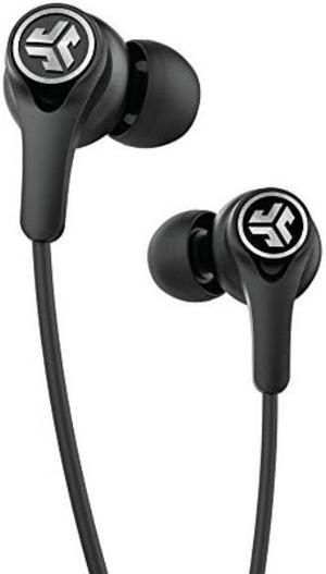 JLab Audio Epic Executive Wireless Active Noise Canceling Earbuds - Black - Travel Friendly 50 Hour Battery Life Bluetooth 4.1 aptX Technology IP54 Sweatproof Extra Gel Tips and Cush Fins +Travel Case