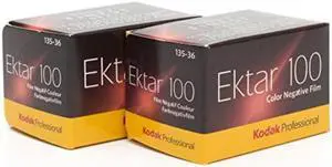 Kodak Ektar 100 Professional ISO 100, 35mm, 36 Exposures, Color Negative Film 2-Pack