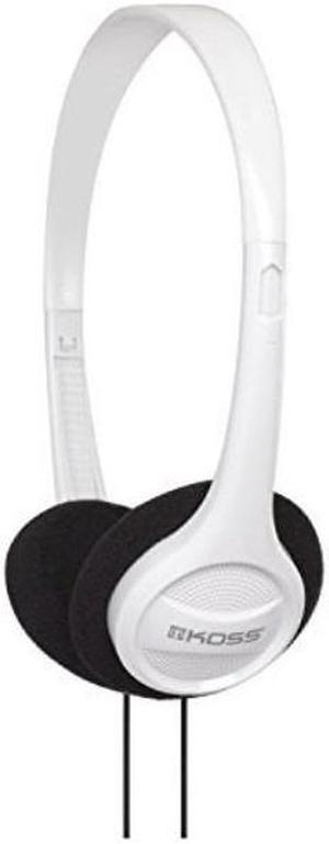 Koss Stereo Headphones On Ear White KPH7W Wired Over the Head Adjustable Headband