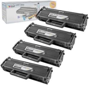 LD Products Toner Cartridge Compatible with Replacement for Samsung MLT-D101S (Black, 4-Multipack)