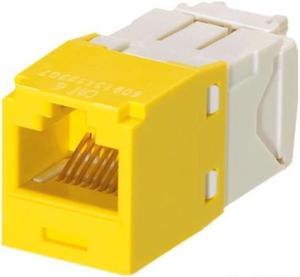 Panduit CJ688TGYL Category-6 8-Wire TG-Style Jack Module, Yellow
