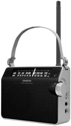 Sangean PR-D6BK AM/FM Compact Analog Portable Radio