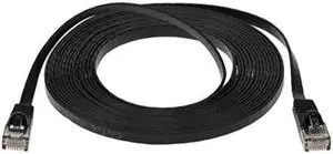 sf cable 25ft premium ultra flat cat6 550 mhz network patch cable black
