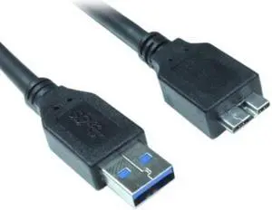USBGear 1ft. USB 3.0 5Gbps Type A Male to Micro-B Male Super Speed Cable