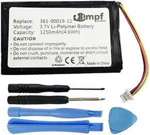 Replacement 1250mAh 361-00019-11, 361-00019-13, 010-00621-10 Battery for Garmin Nuvi 200, 205, 250, 252, 255, 260, 265, 270 GPS Units Replacement 1250mAh 361-00019-11, 361-00019-13, 010-00621-10 Battery for Garmin Nuvi 200, 205, 250, 252, 255, 260, 265, 270 GPS Units