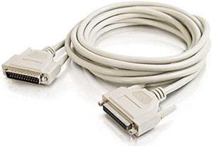 aya 25ft 25 feet db25 male to female m/f extension ieee1284 parallel cable ul certified