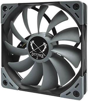 Scythe Kaze Flex PWM, Premium PC Quiet Case Fan, 4-Pin, 1200RPM (120x25mm, Grey Color)