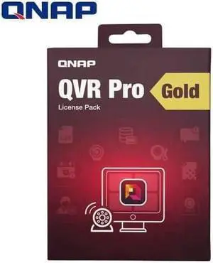 QNAP LIC-SW-QVRPRO-GOLD Premium Feature Package for QVR Pro with Camera Channel Scalability & 8-Channel License