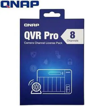 QNAP LIC-SW-QVRPRO-8CH 8 Channel License for QVR Pro