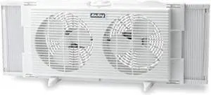 air king 9137 twin table window fan with ez click exper panels