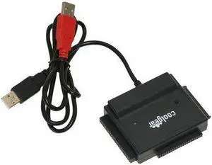 Coolgear USB 2.0 to IDE/SATA Adapter, Works with 2.5/3.5/5.25 HDD