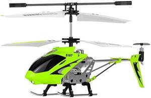 syma s107g 3 channel rc radio remote control helicopter with gyro  green