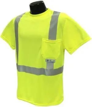 radians st112pgs3x highvisibility class 2 tshirt with moisture wicking mesh, 3xlarge, green