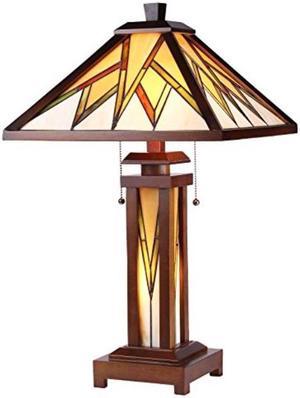 chloe lighting ch35834wm15dt3 lamorak double lit table lamp, one size, multicolor