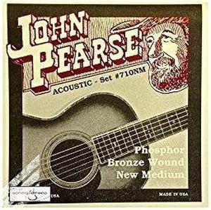 john pearse 710mnm phosphor bronze acoustic guitar strings, medium