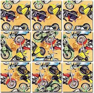 Classic Motorcycles Scramble Squares Puzzle 9pc