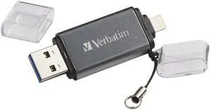 Verbatim Corporation 49301 64Gb Istorengo Dual Flash Drive Usb 3.0 Apple Lghtng