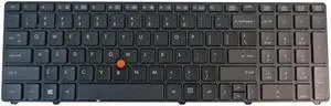 replacement keyboard for HP Elitebook 8760W 8770W US   701977-001