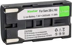 Kastar Camcorder Battery Replacement for Samsung SB-L110A SB-L160 SB-L320 and Samsung SC-L Series SC-W Series VM-A Series VM-B Series VM-C Series VP-L Series VP-M Series VP-W Series Camcorder