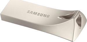 Samsung BAR Plus USB 3.1 Flash Drive 128GB - 300MB/s (MUF-128BE3/AM) - Champagne Silver