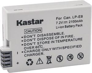 Kastar LPE8 Battery (1-Pack) for Canon LP-E8, LC-E8E, Canon EOS 550D, EOS 600D, EOS 700D, EOS Rebel T2i, EOS Rebel T3i, EOS Rebel T4i, EOS Rebel T5i Cameras and BG-E8 Grip