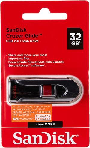 SanDisk 32GB Cruzer Glide CZ60 USB 2.0 Flash Drive - SDCZ60-032G-B35