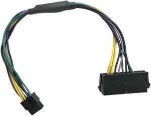 30CM 24-Pin to 8-Pin 18AWG ATX Power Supply Adapter Cable for Dell Computers
