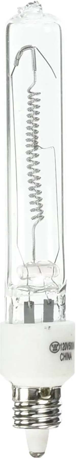 Westinghouse Lighting 0447000, 500W T4, E11 Mini-Can Base Clear 2000Hr 9000LM 120V Halogen Light Bulb