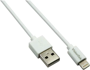 VisionTek Lightning to USB 2 Meter MFI Cable, White - 900863 VisionTek Lightning to USB 2 Meter MFI Cable, White - 900863