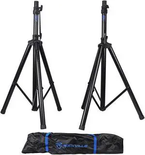 Pair   RVES1 Adjustable Tripod DJ PA Speaker Stands+Carry Bag/Universal