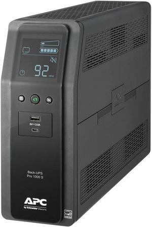 APC BY SCHNEIDER ELECTRIC BR1000MS BACK UPS PRO BR 1000VA SINEWAVE 10 OUTLETS 2