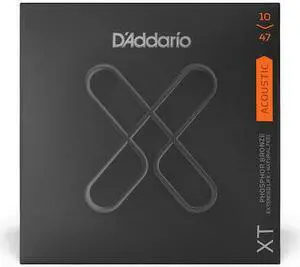 Three sets D'Addario XT Phosphor Bronze Acoustic Guitar Strings gauges 10-47