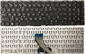 replacement keyboard for HP 15-DA0034CL 15-DA0046NR 15-DA0048NR 15-DA0065CL  Black No Backlit